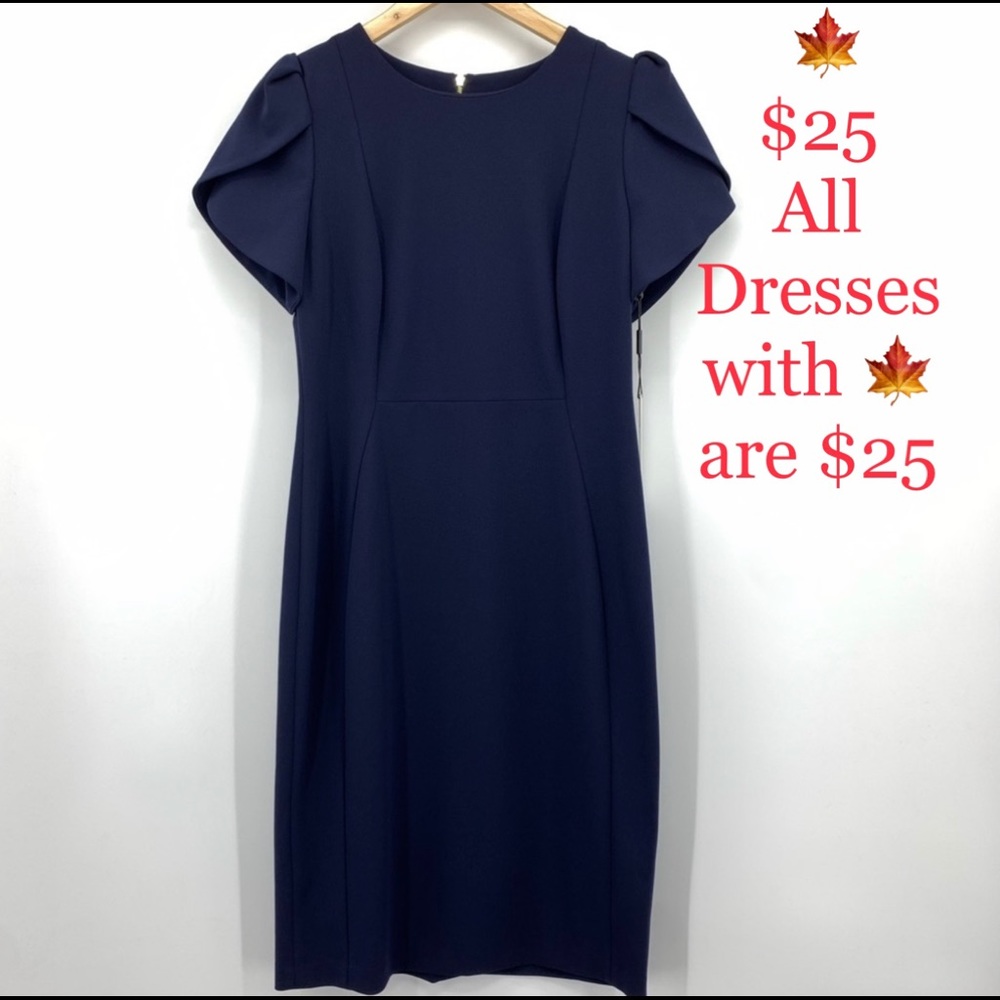 🍁NWT-Calvin Klein Navy Blue Dress